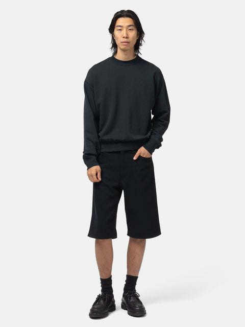 AURALEE High Twist Light Sweat P/O Ink Black, Sweatshirts