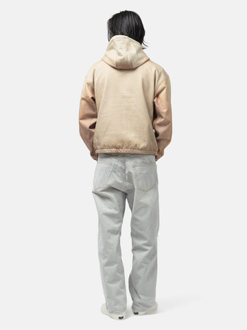 BEAMS 5 Pockets Damage Denim Fade Grey, Jeans