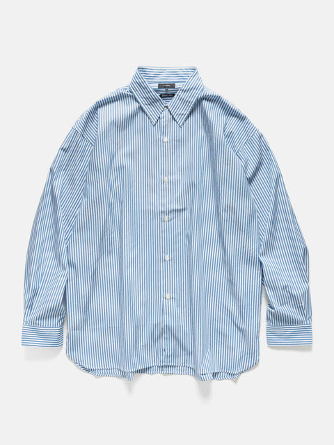 BEAMS Back Button Shirt Blue, Shirts