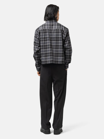 BEAMS Check Short Shirt Black, Shirts