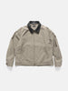 BEAMS Leather Collar Blouson Taupe, Jackets