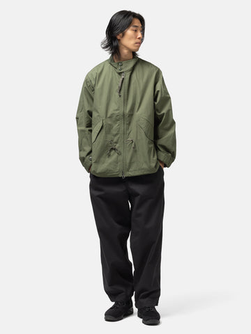 BEAMS Wide Basic Twill Easy Pants Black, Pants