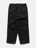 BEAMS Wide Basic Twill Easy Pants Black, Pants