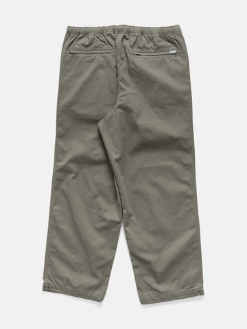 BEAMS Wide Basic Twill Easy Pants Sage, Pants