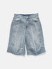BEAMS Wide Denim Three Quarter Pants Indigo Used, Shorts