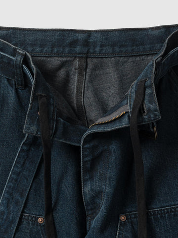 BEAMS the A HAVEN Exclusive Denim Double Knee Pant Sumi Rinse, Pants