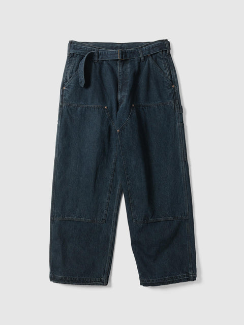 The A by BEAMS HAVEN Exclusive Denim Double Knee Pant Sumi Rinse, Pants