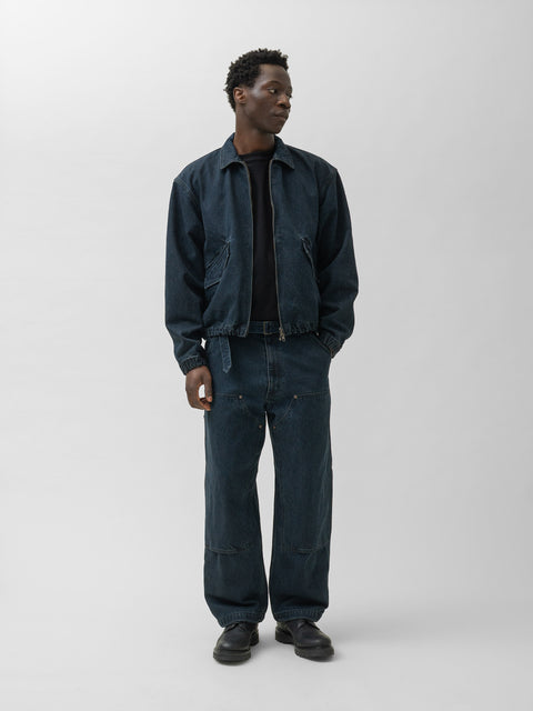 The A by BEAMS HAVEN Exclusive Denim Double Knee Pant Sumi Rinse, Pants