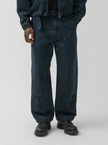 BEAMS the A HAVEN Exclusive Denim Double Knee Pant Sumi Rinse, Pants
