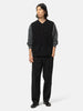 Batoner Cotton Nylon One Tuck Easy Pants Black, Pants