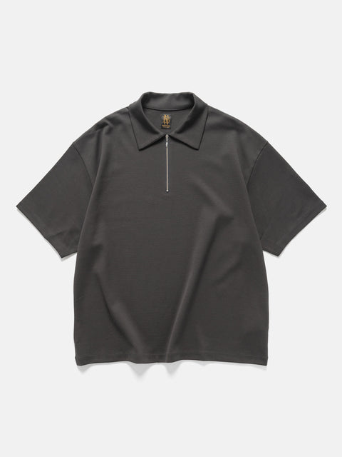 Batoner Milano Rib Half Zip T-Shirt Charcoal, Polos