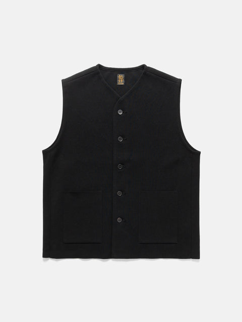 Batoner Milano Rib Vest Black, Vests