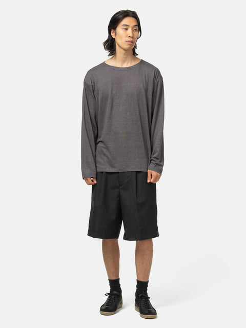 Batoner Normandy Linen Basque Shirt Gray, T-Shirts