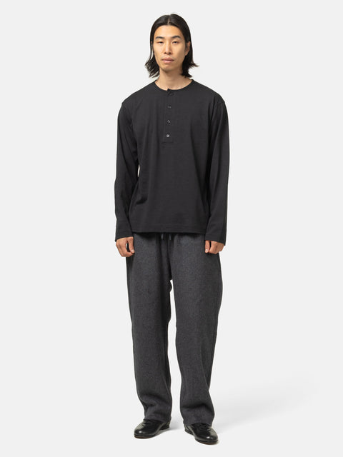 Batoner Slub Mix Sleeping Long Sleeve T-Shirt Black, T-Shirts