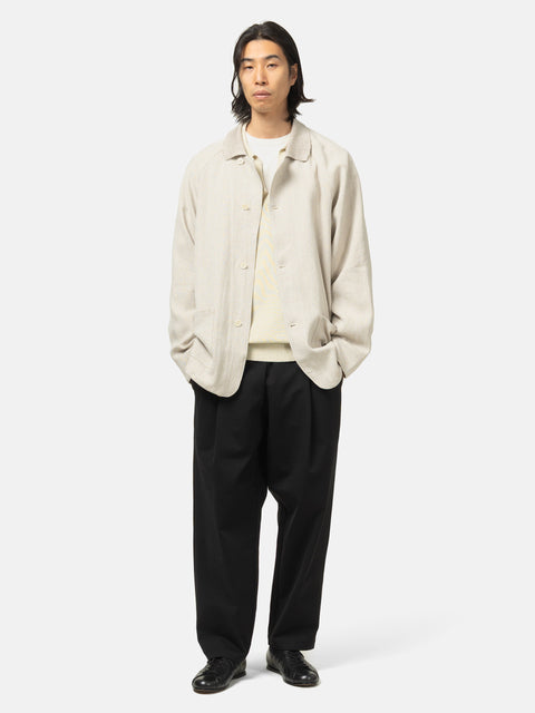 Batoner Ochiwata Linen Hopsack Coverall Natural, Jackets