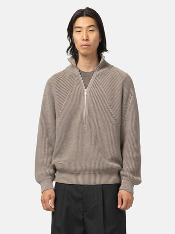Batoner Signature Half Zip Beige, Sweaters
