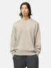 Batoner Washed High Count Linen Crew Neck Natural, Sweaters