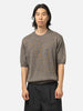 Batoner Washed High Count Linen Crew Neck Short Sleeve Brown, T-Shirts