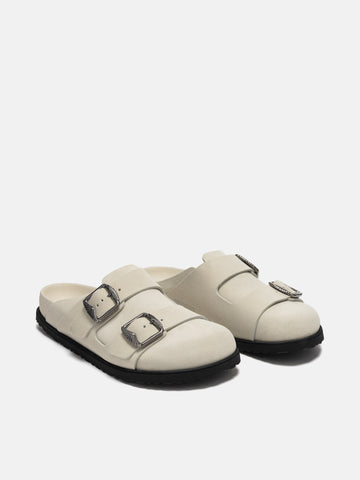Three quarter view of the BIRKENSTOCK 1774 222 West Cream
