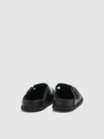 BIRKENSTOCK 1774 Boston Leather Buckle Black, Mules