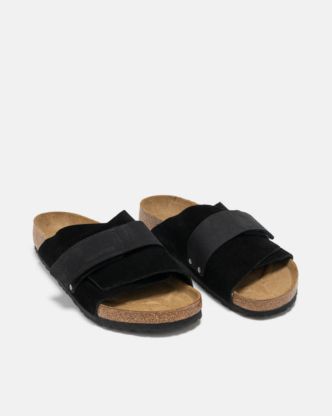 BIRKENSTOCK Kyoto Black Suede/Nubuck, Mules