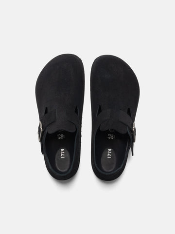 Top view of the BIRKENSTOCK 1774 London Suede Black
