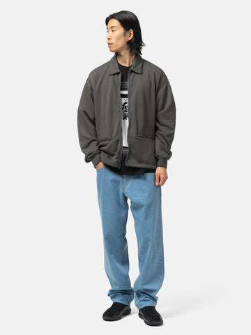 CAV EMPT PE Jersey Collared Zip Up Charcoal, Track Jackets