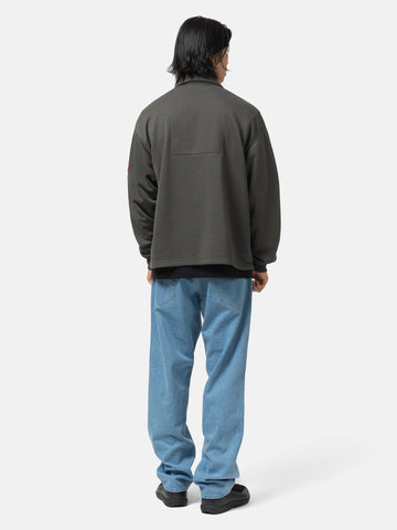 CAV EMPT PE Jersey Collared Zip Up Charcoal, Track Jackets