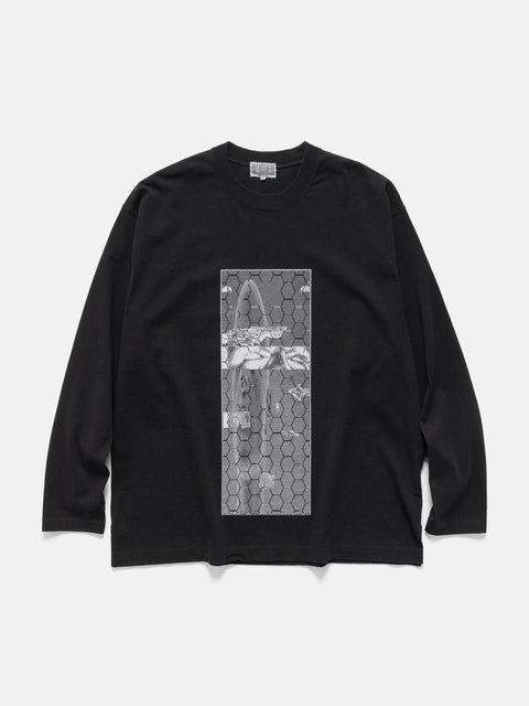 CAV EMPT Washed MD Wirecutter Long Sleeve T Black, T-Shirts