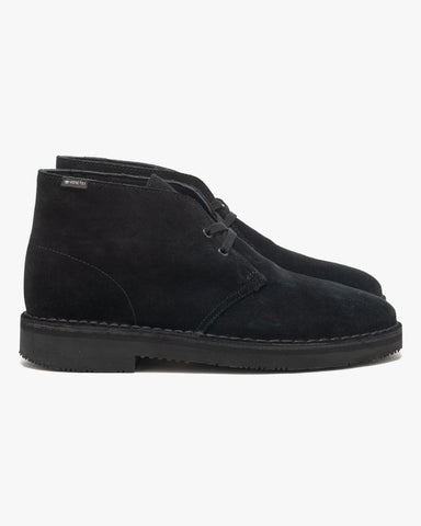 Clarks Originals Desert Boot GTX Black Suede, Shoes
