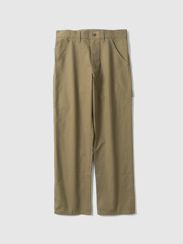 Cale Cotton Gabardine Nidom Pant Beige, Pants
