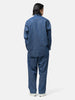 Cale Cotton-Linen-Ramie Denim Shirt Blue, Shirts