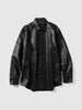 Cale Lamb Leather Shirt Black, Shirts