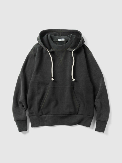 Cale Open-End Spun Yarn Fleece Hoodie Blue-Gray, Hoodies