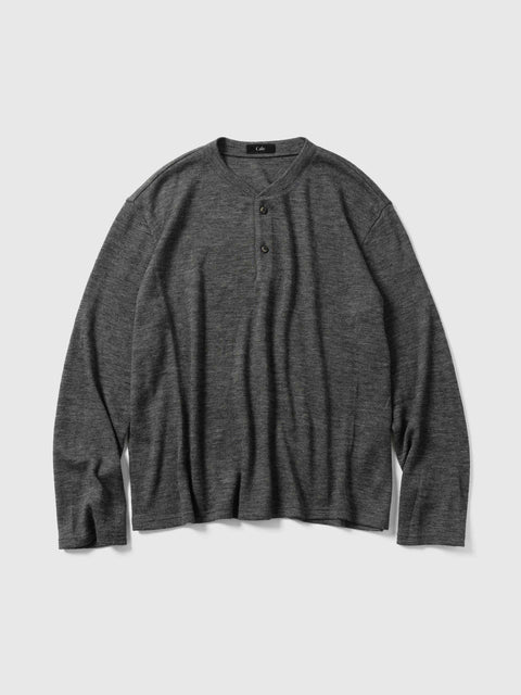 Cale Royal Baby Alpaca Ponte Longsleeve Dark Gray, Sweaters