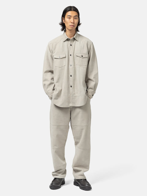 Cale Sheep Suede Light Pant Grey, Pants