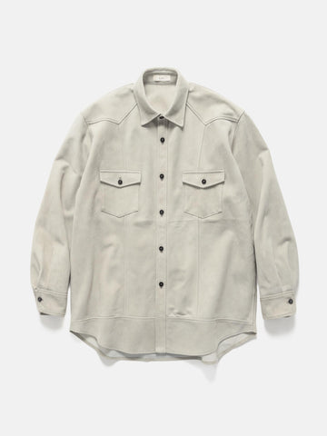 Cale Sheep Suede Light Shirt Grey, Shirts