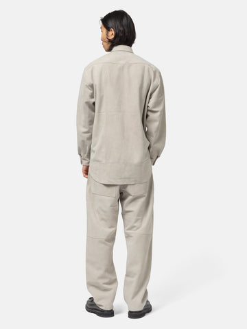 Cale Sheep Suede Light Shirt Grey, Shirts