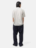 CIOTA Open Collar Short Sleeve Shirt Light Gray, Shirts