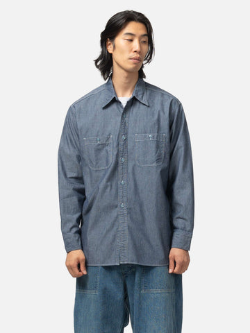 CIOTA USN Chambray Shirt Navy, Shirts