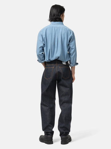 CIOTA Wide Tapered 5 Pocket Pants Navy (Rigid), Jeans