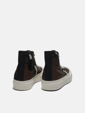 Converse Chuck Taylor FS Woven Leather Brown/Snow White/Black, Sneakers