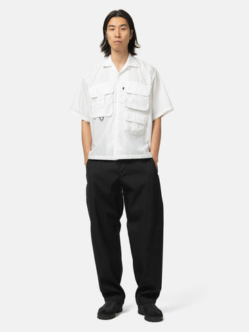 DAIWA Tech Multi Tool Pocket Shirt S/S Solid White, Shirts