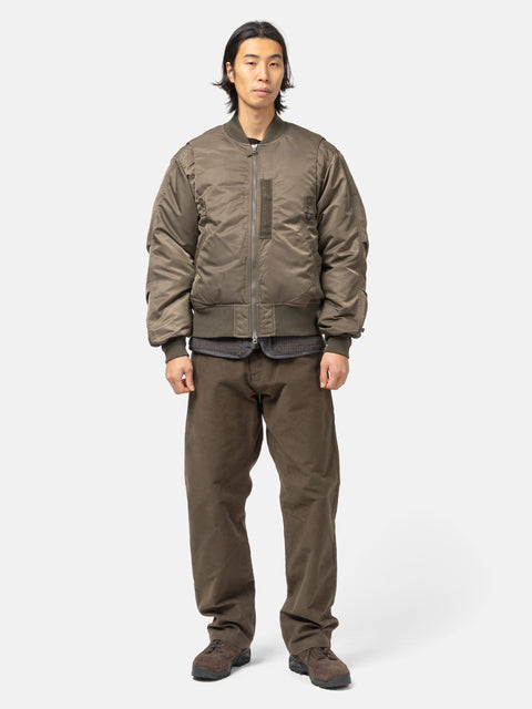 DAIWA Tech 2Way MA-1 Down Jacket Brown Khaki, Bomber Jackets