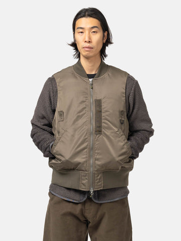 DAIWA Tech 2Way MA-1 Down Jacket Brown Khaki, Bomber Jackets