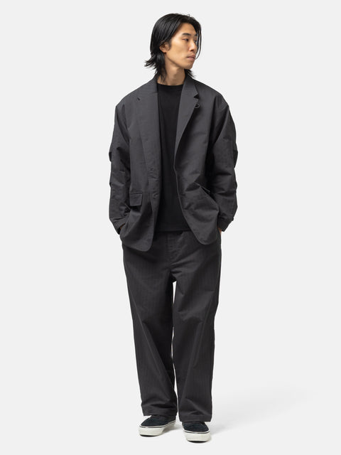 DAIWA Tech Easy Trousers Herringbone Charcoal, Pants