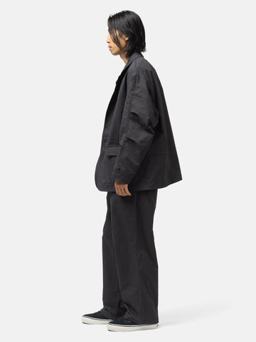 DAIWA Tech Easy Trousers Herringbone Charcoal, Pants