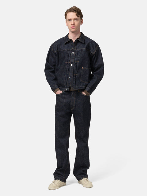 KAPTAIN SUNSHINE Denim Tracker 1P Jacket Indigo One Wash, Denim Jackets
