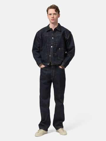 KAPTAIN SUNSHINE Denim Tracker 1P Jacket Indigo One Wash, Denim Jackets