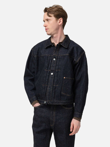 KAPTAIN SUNSHINE Denim Tracker 1P Jacket Indigo One Wash, Denim Jackets